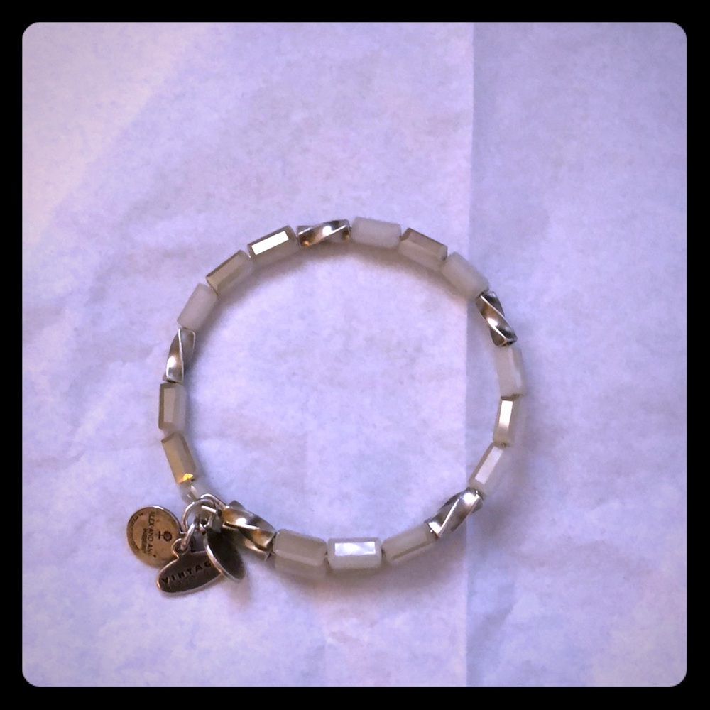 Alex + Ani silver/ crystal bracelet